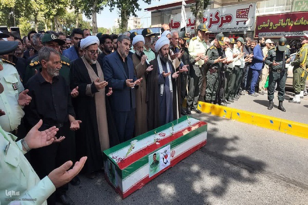 مراسم وداع با شهید امیرحسین باقرلو‎ در خوی