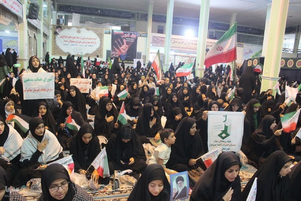 اجتماع عظیم زینبیون در میاندوآب مصلی امام خمینی (ره)‎