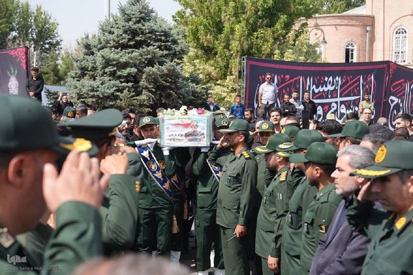 تشییع پیکر شهید سردار نارنجی در ارومیه‎