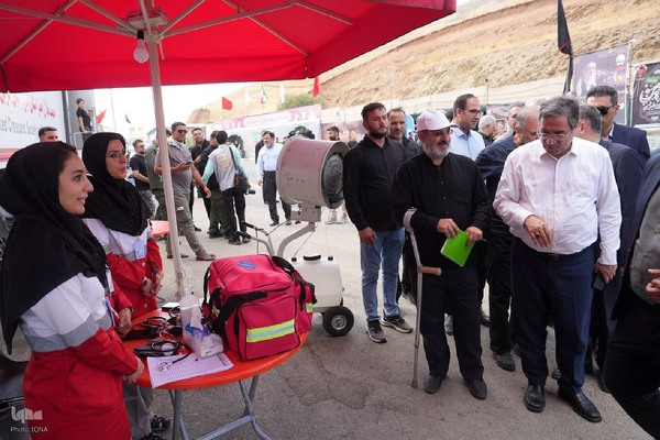 بازدید استاندار آذربایجان‌غربی از روند ارائه خدمات به زائران اربعین حسینی‎