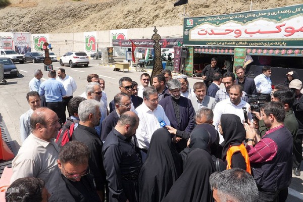 بازدید استاندار آذربایجان‌غربی از روند ارائه خدمات به زائران اربعین حسینی‎