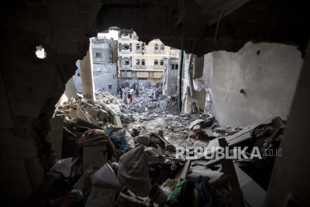 Pascaserangan Israel, Warga Gaza Bersumpah Bangkit Bangun Kembali Kehidupan Mereka