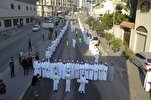 加沙180 名《古兰经》背诵者游行并为贾宁烈士祈祷